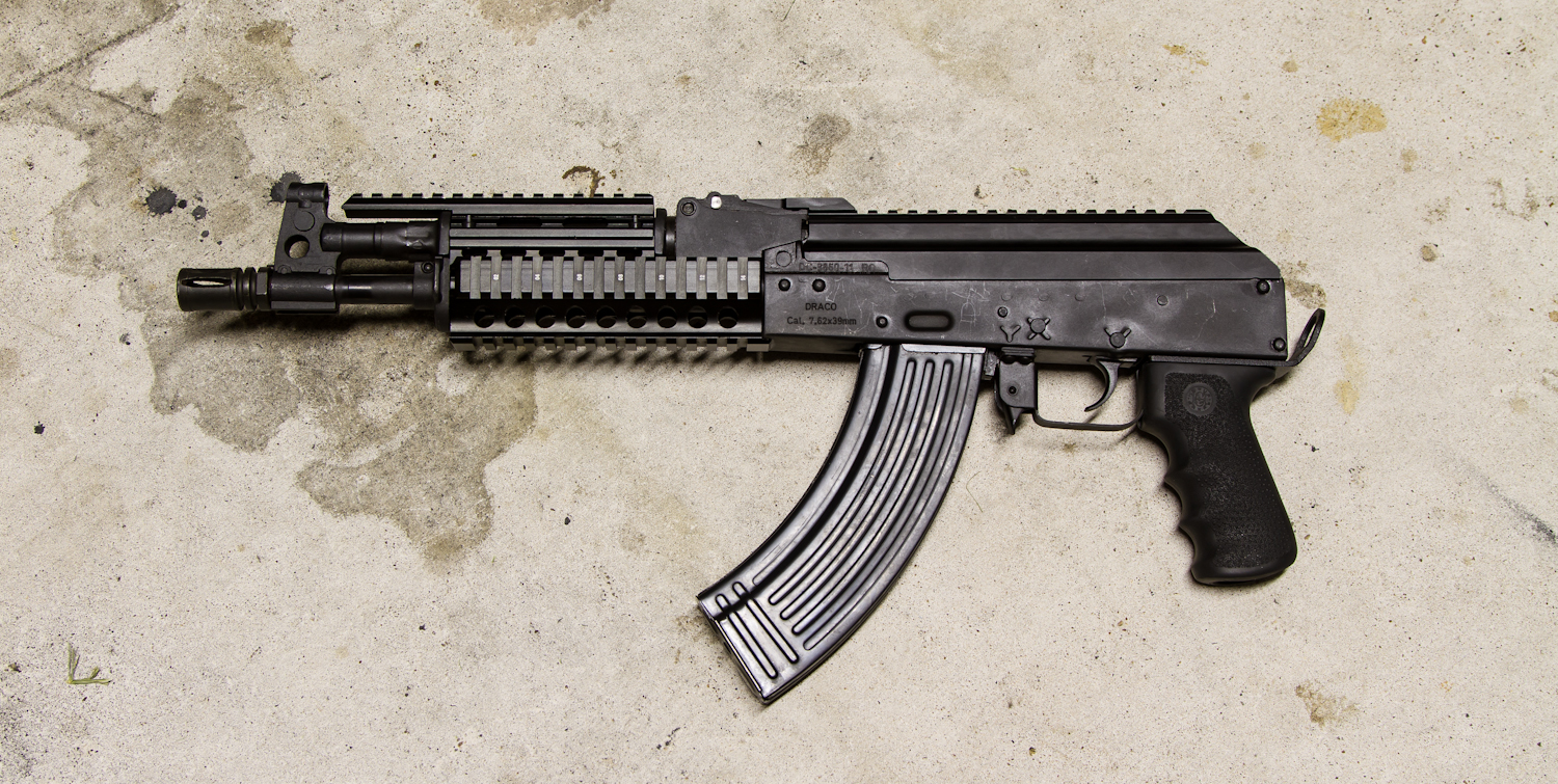 WTS Draco AK47 7.62x39 10 30rd Mags, 500rds Ammo, Dog Leg Rail *LOWER